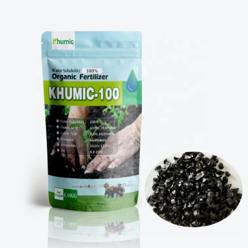 Super 100% water-solubility fertilizer shiny flakes humic acid factory price potassium humate